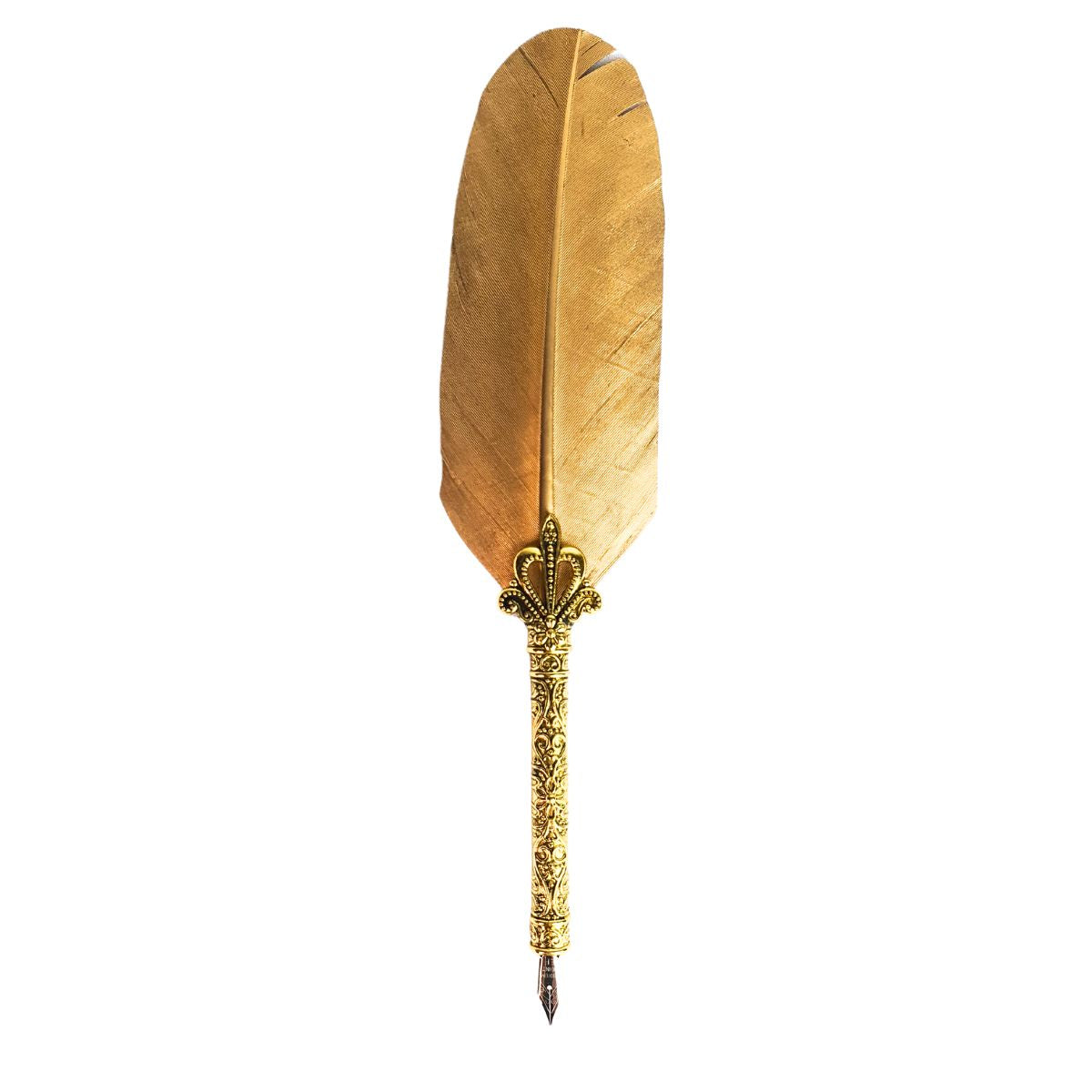 Caneta Tinteiro Pena Simples Dourado M1 Caneta Tinteiro Pena Simples Dourado M1